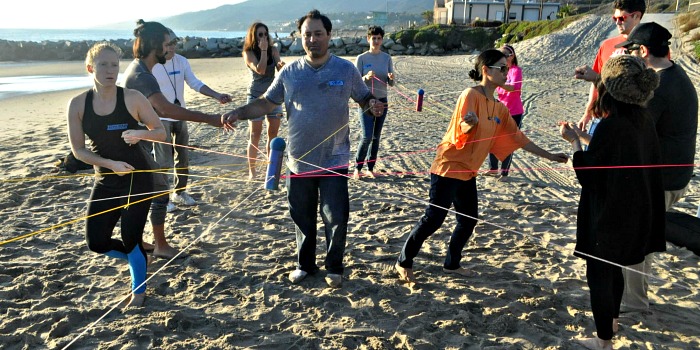 Venture Up Focus tubes Beach Team Building