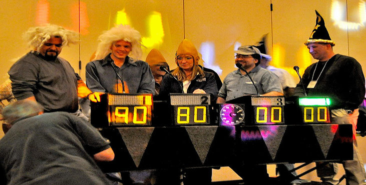 Venture Up Game Show conference room event | Team Building Activities & Techniques